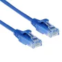 ACT Mėlynas 0,15 metro LSZH U/UTP CAT6 duomenų centro plonas komutacinis kabelis be užkabų su RJ45 jungtimis