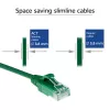 ACT Green 0,15 metro LSZH U/UTP CAT6 duomenų centro plonas komutacinis kabelis su neužkabinamomis RJ45 jungtimis