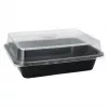 Vienkartinis maisto laikymo indas Papstar 96552 polipropileno, juodas, 227x178x45 mm