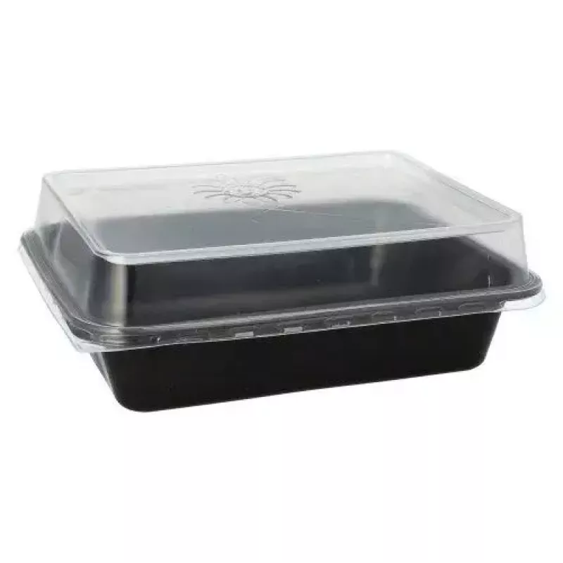 Vienkartinis maisto laikymo indas Papstar 96552 polipropileno, juodas, 227x178x45 mm