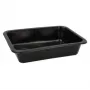 Vienkartinis maisto laikymo indas Papstar 96552 polipropileno, juodas, 227x178x45 mm