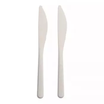 Vienkartinės šakutės Papstar 96428 polipropileno 50 vnt. baltos 185 mm