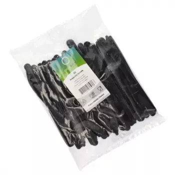 Vienkartinė šakutė Papstar 96436 Polistirenas 50 vnt. Juoda 185 mm