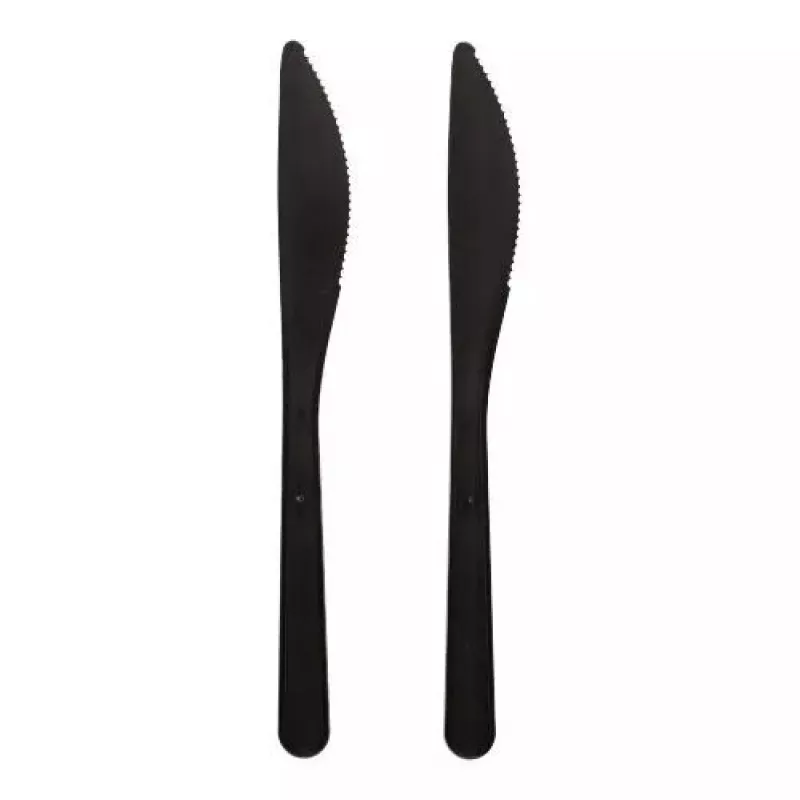 Vienkartinė šakutė Papstar 96436 Polistirenas 50 vnt. Juoda 185 mm