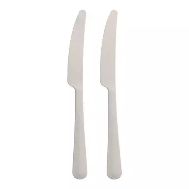 Vienkartinis peilis Papstar 96463 baltas polipropilenas 197 mm