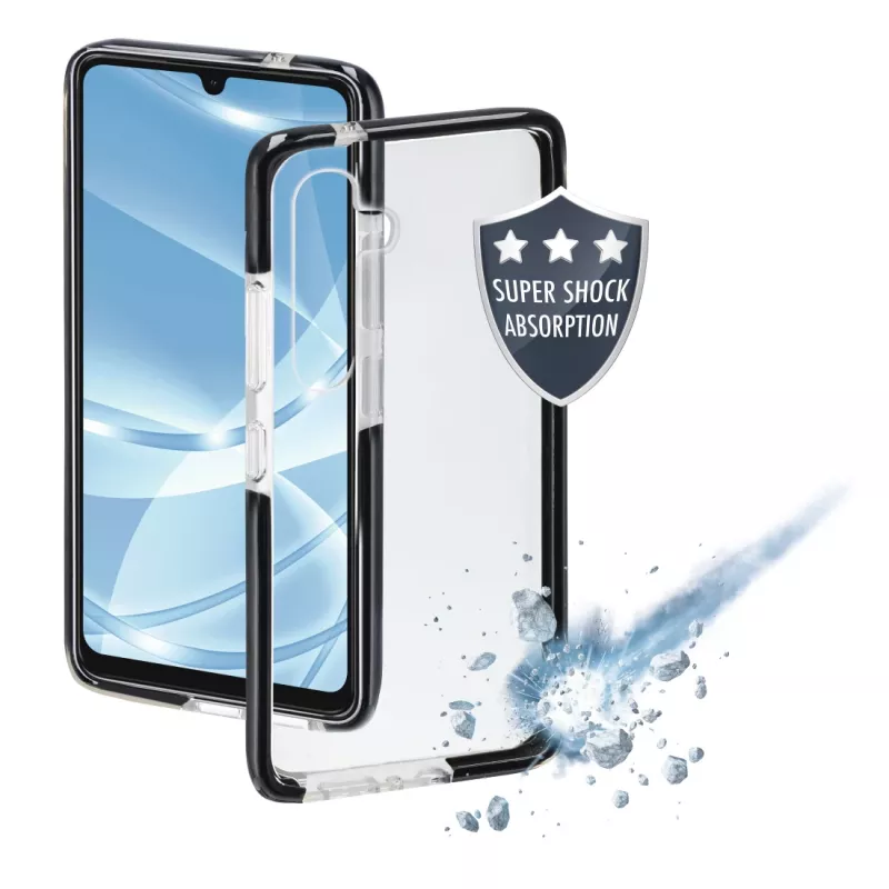 Hama Protector mobiliojo telefono dėklas 16,8 cm (6,6 col.) Užvalkalas Juoda, Skaidri