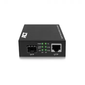 Tinklo medijos keitiklis ACT AC4451 1000 Mbit/s Daugiamodis Vienamodis Juodas