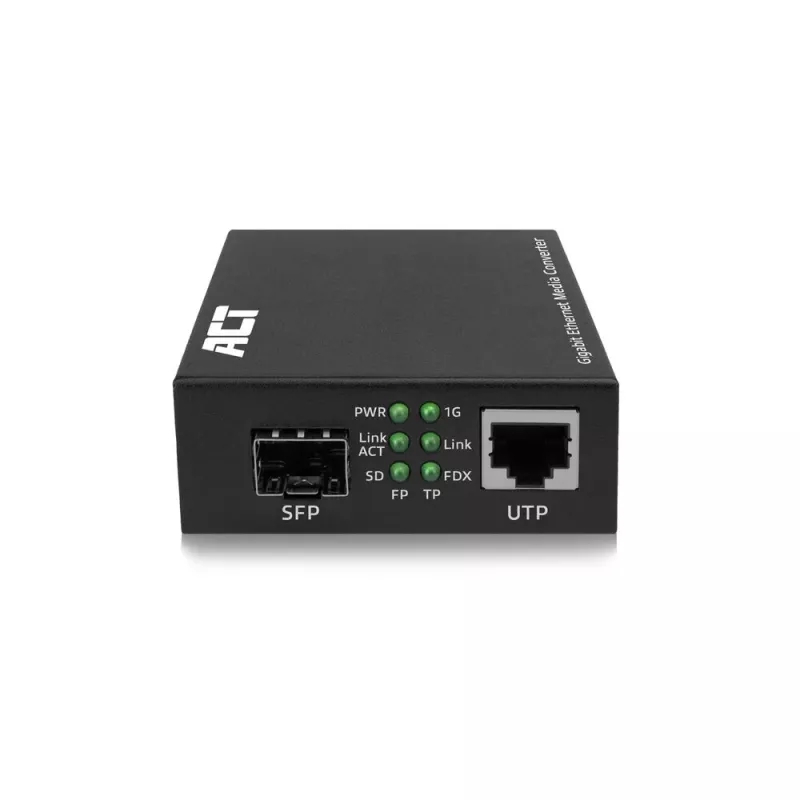 Tinklo medijos keitiklis ACT AC4451 1000 Mbit/s Daugiamodis Vienamodis Juodas