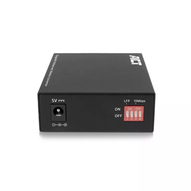Tinklo medijos keitiklis ACT AC4451 1000 Mbit/s Daugiamodis Vienamodis Juodas