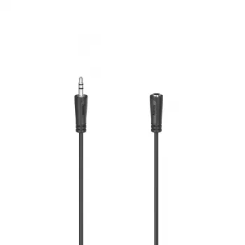 Garso kabelis Hama 00200724 3,5 mm kištukas į lizdą 3 m juodas