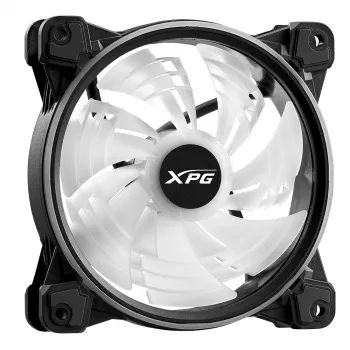 XPG HURRICANE 120 ARGB PWM juodas, Ventiliatorius, 12 cm, 600 RPM, 2000 RPM, juodas