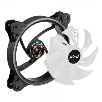 XPG HURRICANE 120 ARGB PWM juodas, Ventiliatorius, 12 cm, 600 RPM, 2000 RPM, juodas