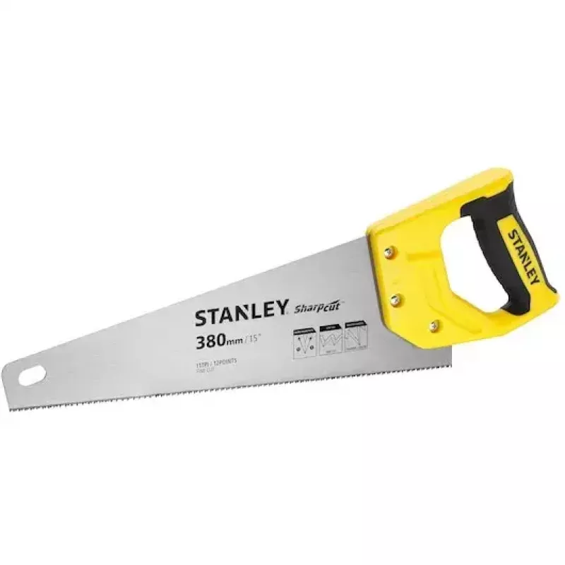 Rankinis pjūklas Stanley STHT20369-1 38 cm plieninė rankena su gumine danga