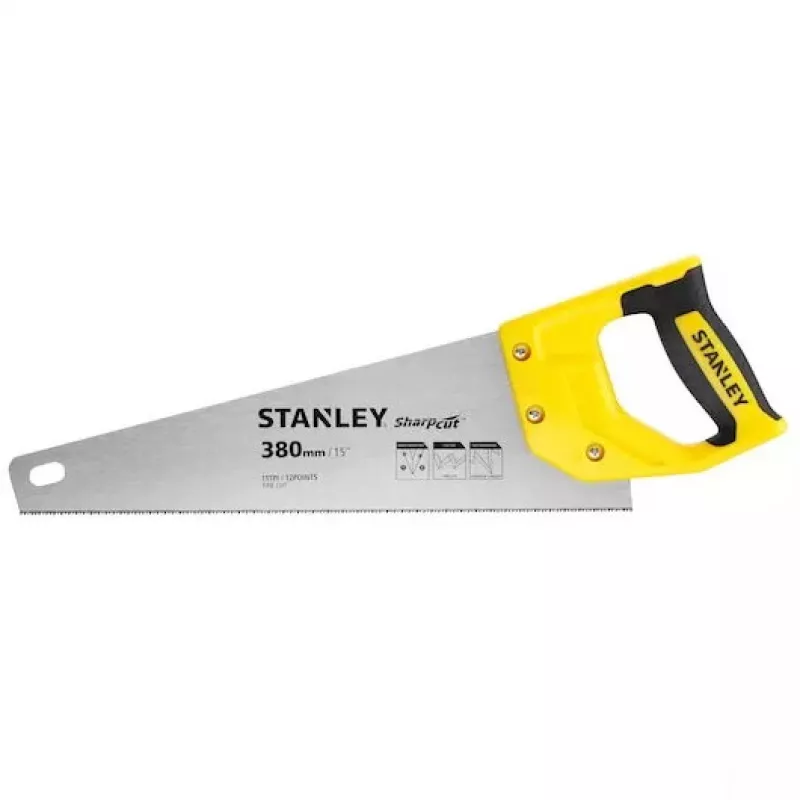 Rankinis pjūklas Stanley STHT20369-1 38 cm plieninė rankena su gumine danga