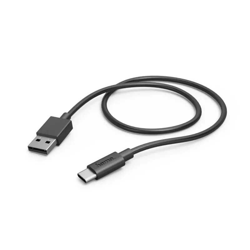 Hama 00201705 USB laidas USB 2.0 0,5 m USB A USB C Juoda