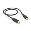 Hama 00201706 USB kabelis USB 2.0 0,5 m USB C Juoda