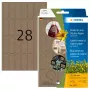 HERMA 2071 lipnios etiketės, suapvalintas stačiakampis, nuolatinis klijus, ruda, 12x40 mm, 672 vnt.
