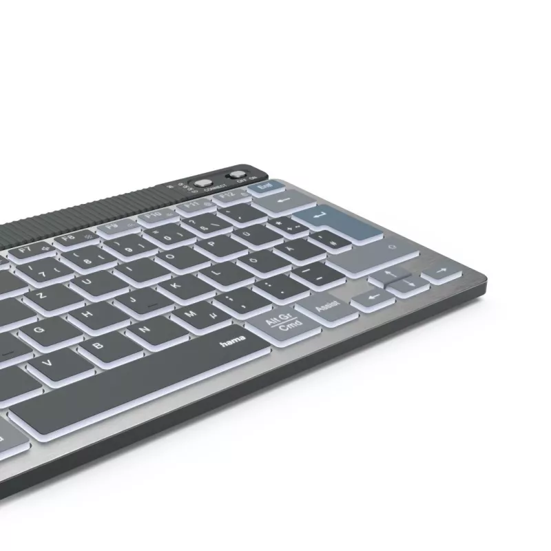 Hama WK-700 klaviatūra namams/biurui Bluetooth QWERTZ vokiška antracito, juoda, mėlyna