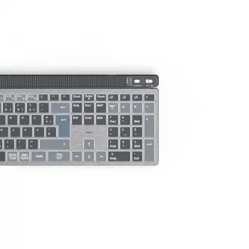 Hama WK-750 klaviatūra namams/biurui Bluetooth QWERTZ vokiečių k. antracito, juoda, mėlyna