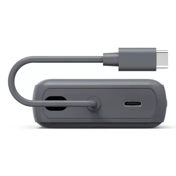 Hama „Travel“ maitinimo blokas su kabeliu, 10000 mAh, 2 išėjimai: 2x USB-C, antracito spalvos