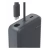 Hama „Travel“ maitinimo blokas su kabeliu, 10000 mAh, 2 išėjimai: 2x USB-C, antracito spalvos