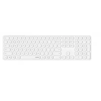 „Bluetooth“ klaviatūra Rapoo 00228034 QWERTZ vokiška belaidė balta