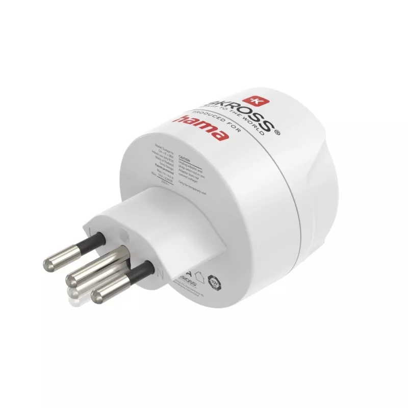 Hama 00223484 maitinimo kištuko adapteris Type J Type C (Europlug) Baltas