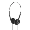 Hama Slight II ausinės su mikrofonu, laidinės, ant galvos dedamos, muzikai, juodos