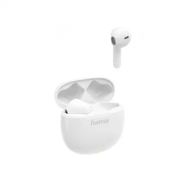 Hama Action One ausinės True Wireless Stereo (TWS) į ausis įdedamos Skambučiai/Muzika Bluetooth Balta