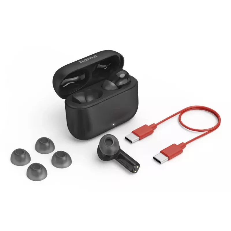 Hama Passion Clear II ausinės True Wireless Stereo (TWS) į ausis Skambučiai / Muzika Bluetooth Juoda