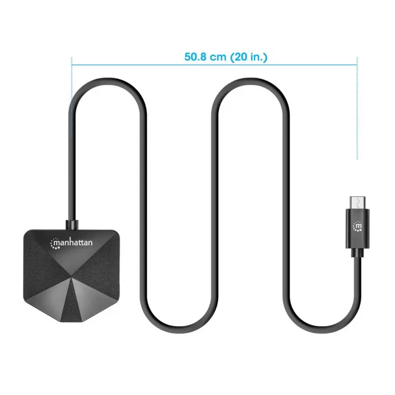 Manhattan USB-C ir USB-A kombinacijos dokas / šakotuvas, prievadai (4): USB-A (x2) ir USB-C (x2), 5 Gbps (USB 3.2 Gen1, dar vadinamas USB 3.0), kampinė forma, užtikrinanti lengvą prieigą prie prievadų, maitinama per USB (nereikia išorinio maitinimo šaltinio)