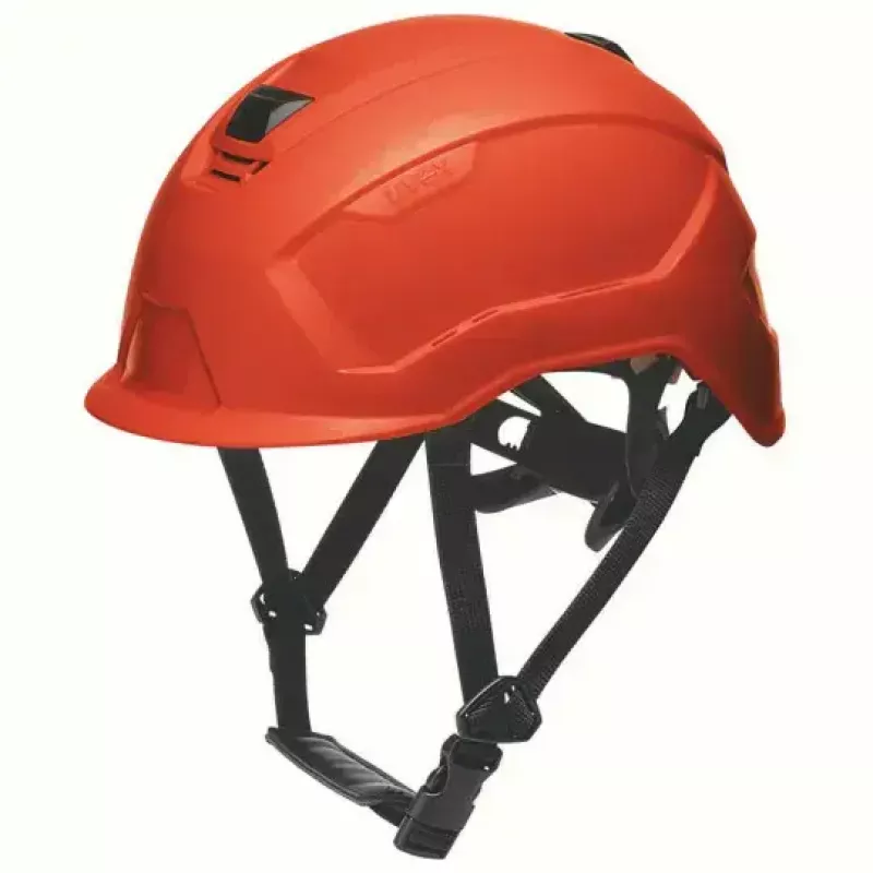 Apsauginis galvos apdangalas UVEX 9731333 — HDPE plastikas, raudonas, reguliuojamas 51–65 cm