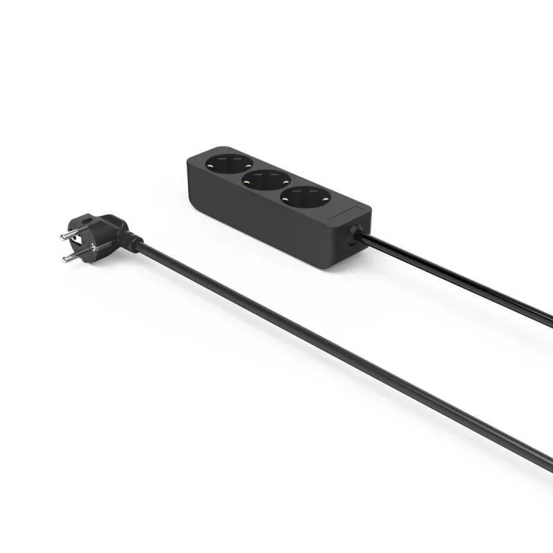 Hama 00223012 maitinimo prailgintuvas 1,4 m 3 kintamosios srovės lizdai (-ų) Vidaus naudojimui Juoda