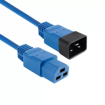 Maitinimo laidas ACT C20–C21 IEC60320 mėlynas 1 m, 250 V, 16 A