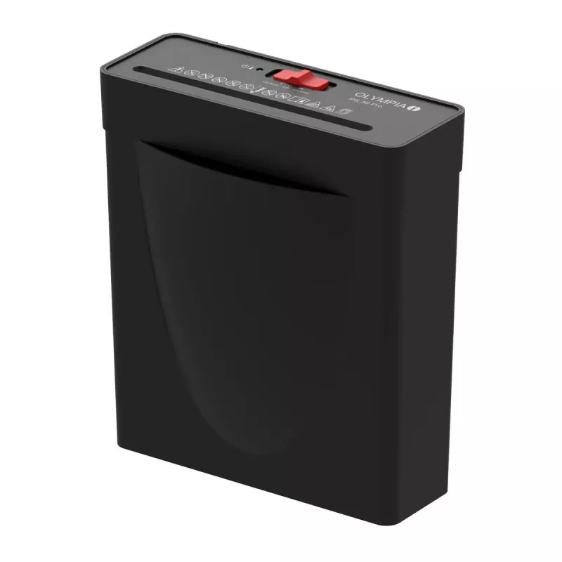 Popieriaus smulkintuvas Olympia PS 36 Pro — Juostinis smulkinimas, 8 L krepšys, 72 dB, Juoda
