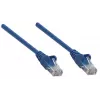 Intellinet tinklo komutacinis kabelis, Cat6, 5 m, mėlynas, CCA, U/UTP, PVC, RJ45, paauksuoti kontaktai, nesikabinantis, apsaugotas, garantija visam gyvenimui