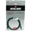 Intellinet tinklo komutacinis kabelis, Cat5e, 7,5 m, žalias, CCA, U/UTP, PVC, RJ45, paauksuoti kontaktai, užkabinimų nesukelianti, su apsaugine mova, garantija visam naudojimo laikui