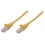 Intellinet tinklo kabelis, Cat5e, 7,5 m, geltonas, CCA, U/UTP, PVC, RJ45, paauksuoti kontaktai, neužkabinamas, apsauginė mova, garantija visam gyvenimui
