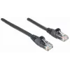 Intellinet tinklo kabelis, Cat6, 2 m, juodas, CCA, U/UTP, PVC, RJ45, auksuoti kontaktai, besąsagis, apsaugotas, garantija visam gyvenimui