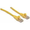 Intellinet tinklo kabelis, Cat6, 1 m, geltonas, CCA, U/UTP, PVC, RJ45, auksuoti kontaktai, neužkabinamas, su apsaugine mova, garantija visam naudojimo laikui