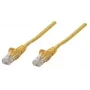 Intellinet tinklo kabelis, Cat5e, 3 m, geltonas, CCA, U/UTP, PVC, RJ45, auksuoti kontaktai, besipynimui atsparus, su apsaugine mova, garantija visam eksploatavimo laikui