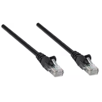 Intellinet tinklo komutacinis kabelis, Cat5e, 3 m, juodas, CCA, U/UTP, PVC, RJ45, auksuoti kontaktai, neužsikabinantis, su apsaugomis, garantija visam tarnavimo laikui