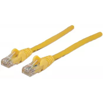 Intellinet tinklo komutacinis kabelis, Cat6, 0,5 m, geltonas, CCA, U/UTP, PVC, RJ45, paauksuoti kontaktai, neužkabinamas, su apsauga, garantija visam eksploatavimo laikui