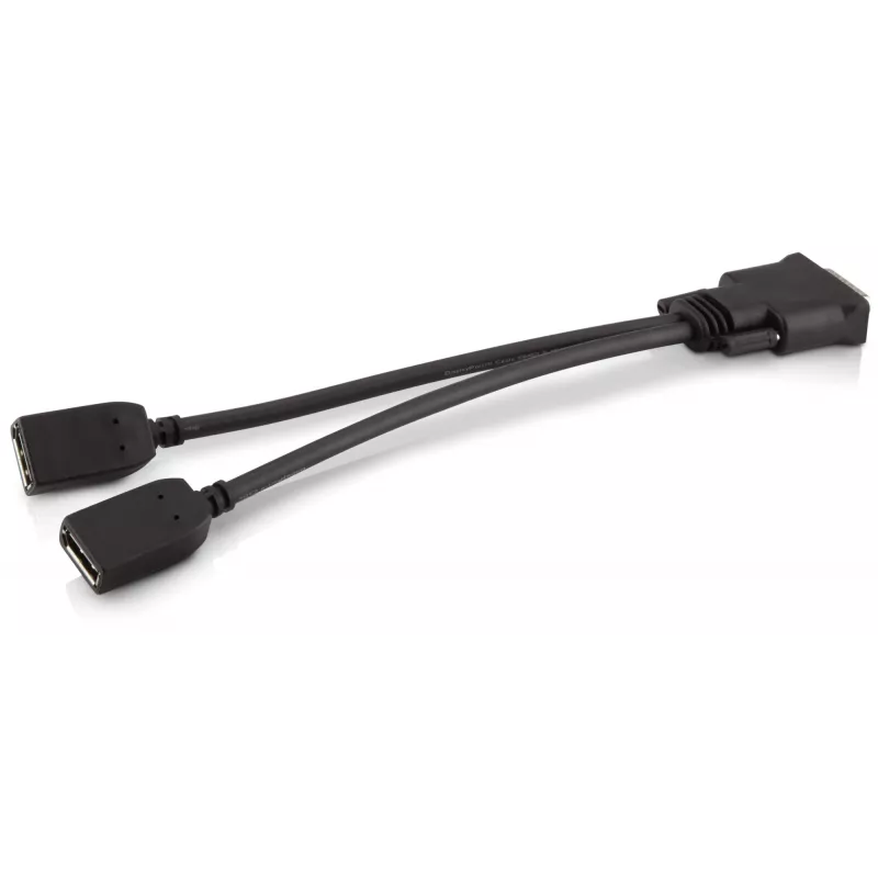 HP DMS-59 į dviejų DisplayPort rinkinys, DMS, 2 x DisplayPort, Vyr., Mot., Juoda, Vyr./Mot.