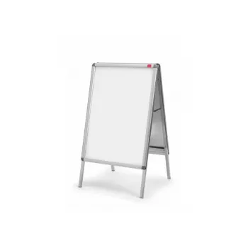 Nobo Essence A2 A formos šaligatvio ženklas, sidabrinis, aliuminis, 485 mm, 850 mm