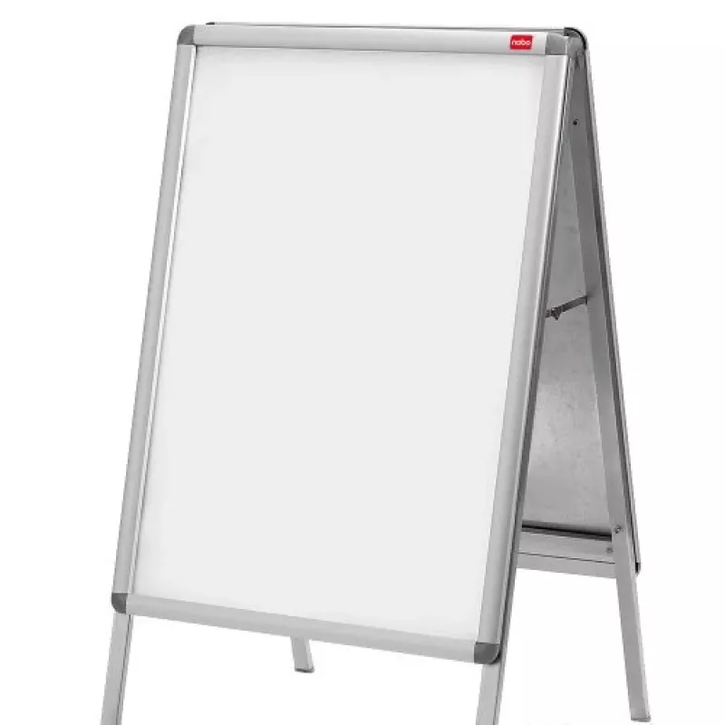 Nobo Essence A2 A formos šaligatvio ženklas, sidabrinis, aliuminis, 485 mm, 850 mm