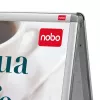 Nobo Essence A2 A formos šaligatvio ženklas, sidabrinis, aliuminis, 485 mm, 850 mm
