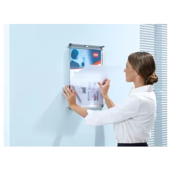 Nobo Essence A2 plakato rėmelio atsarginis dangtelis, ženklo laikiklio / informacinio stovo atsarginis dangtelis, 420 mm, 0,2 mm, 594 mm