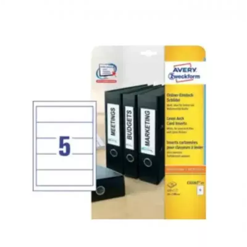 Lipnios spausdintuvo etiketės Avery C32267-25