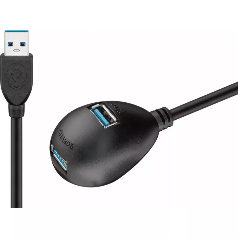USB 3.0 ilginamasis laidas Goobay 95918 juodas